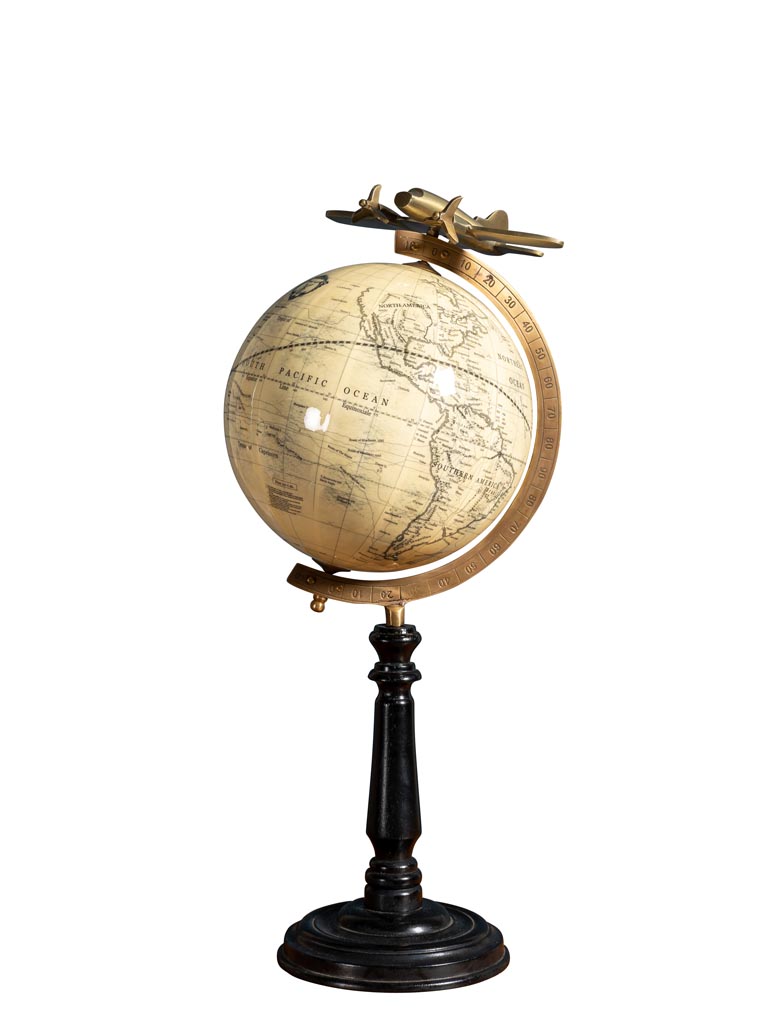 Globe Travel on black stand - 2