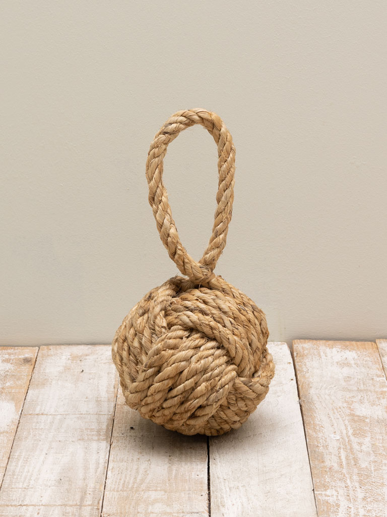 Monkey fist knot door stopper - 1