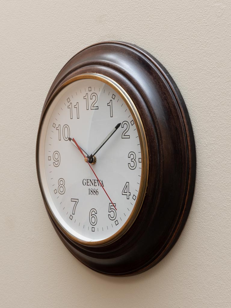 Brown wall clock - 3