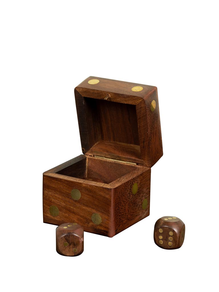 Dice box with 5 dices - 2