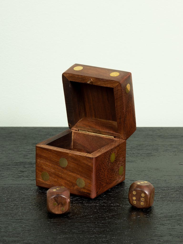 Dice box with 5 dices - 3