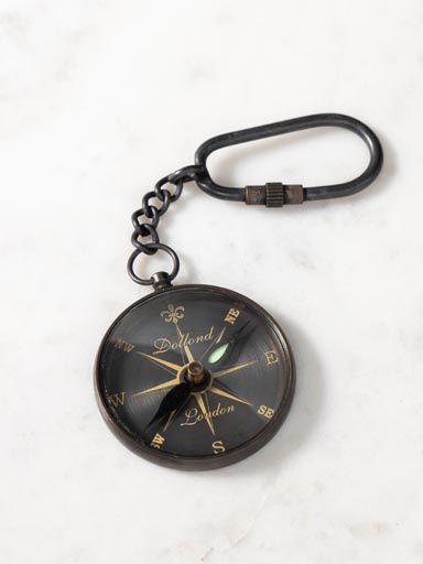 Key holder compass 'Lost in the dark'