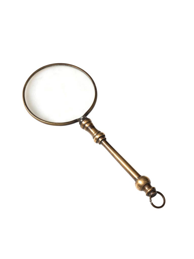 Small magnifier with nice brass handle - 2