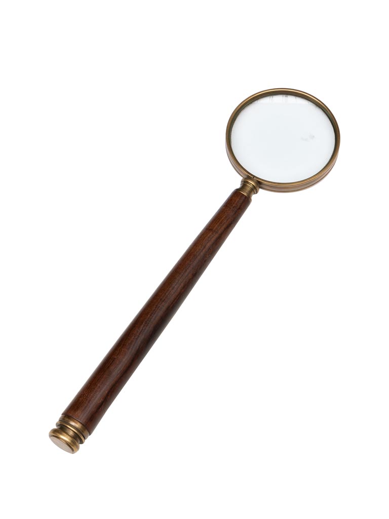 Magnifier with dark wooden handle - 2