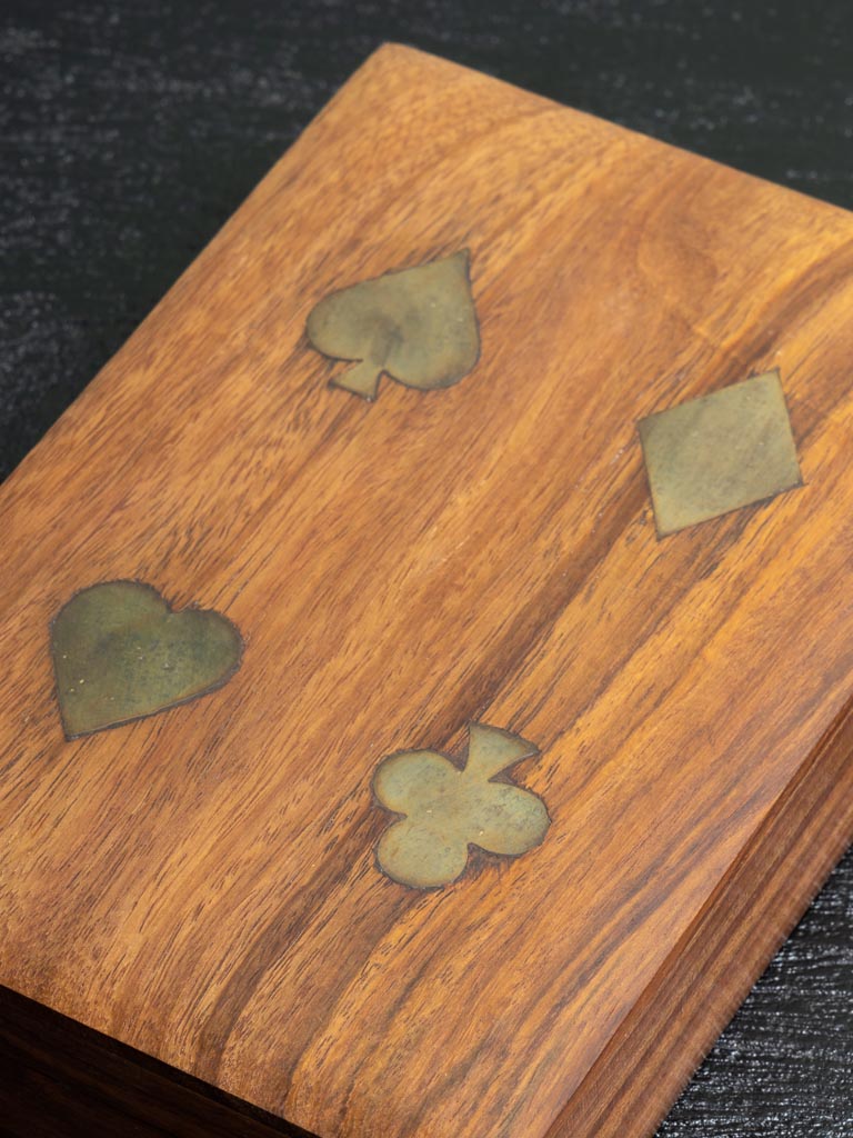Box with 2 decks of cards and dices - 4