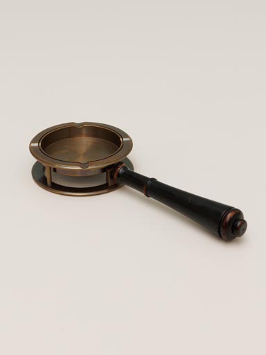 Ash tray with black handle