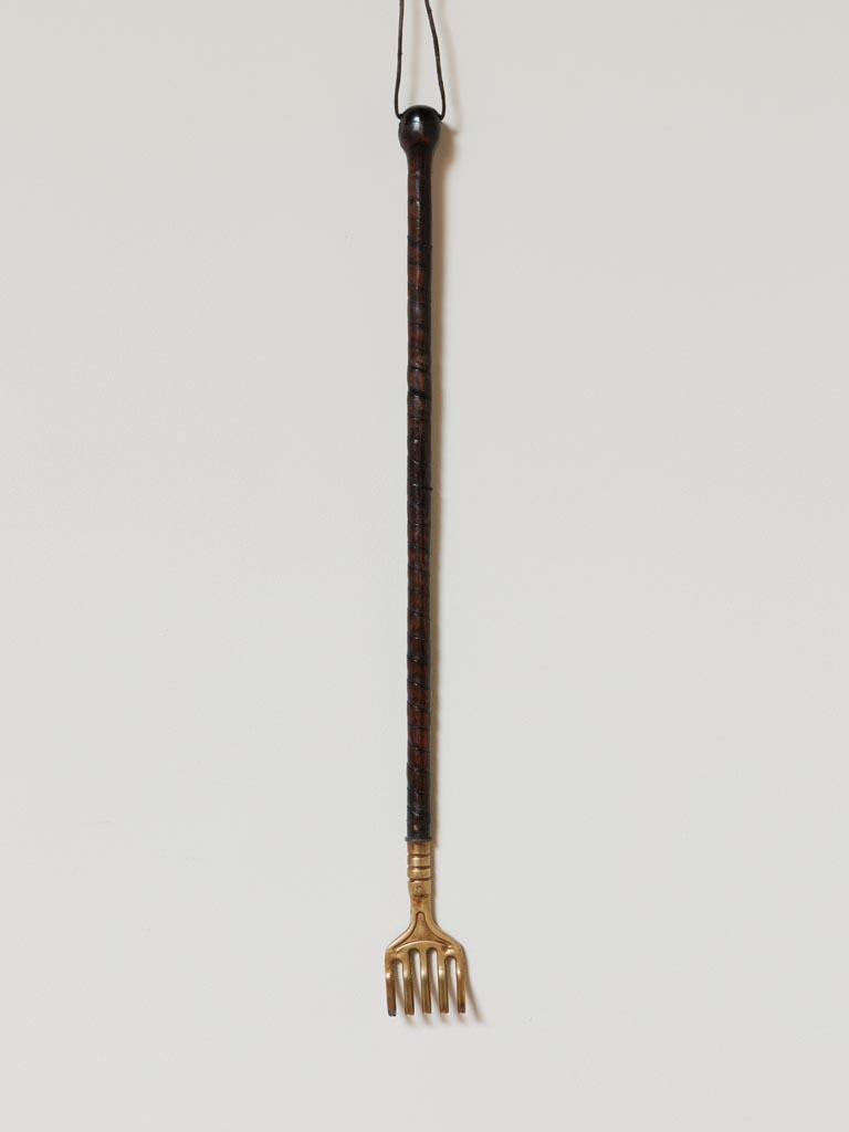 Scratching leather back stick Isatis - 3