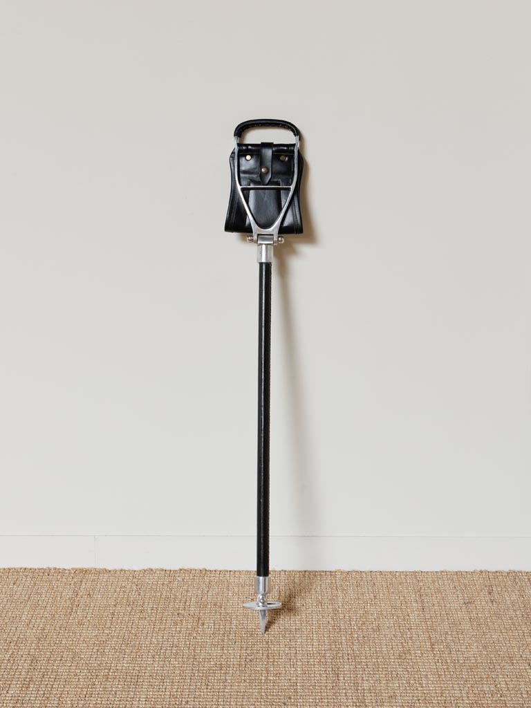 Leather foldable stick chair - 4