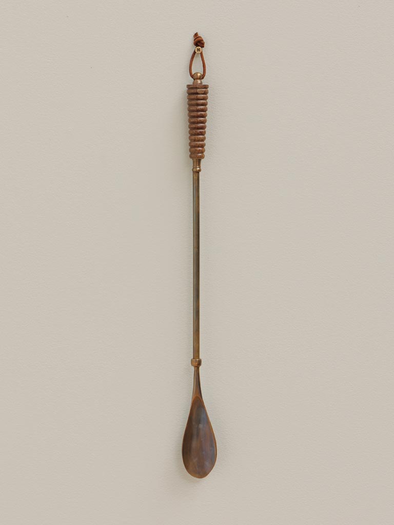 Shoehorn with wooden handle - 1