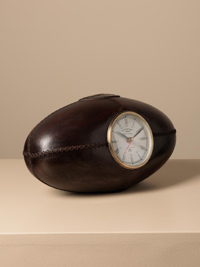 Rugby ball leather clock - 3