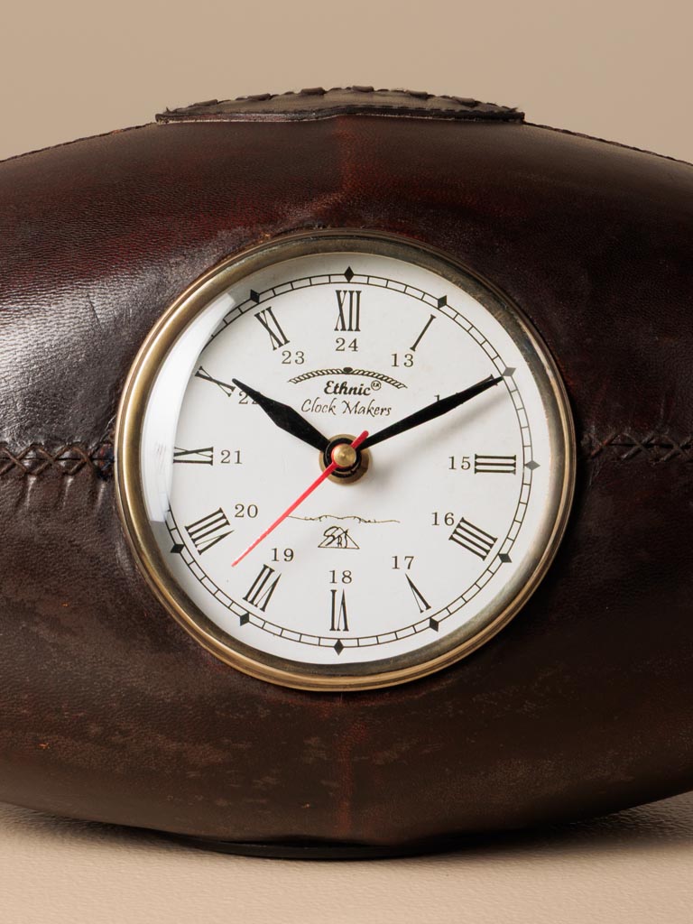 Rugby ball leather clock - 4