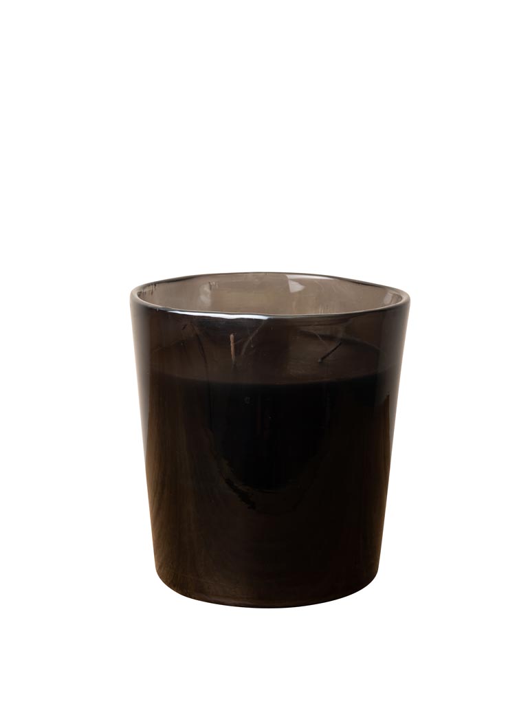 Black glass candle Etna - 2