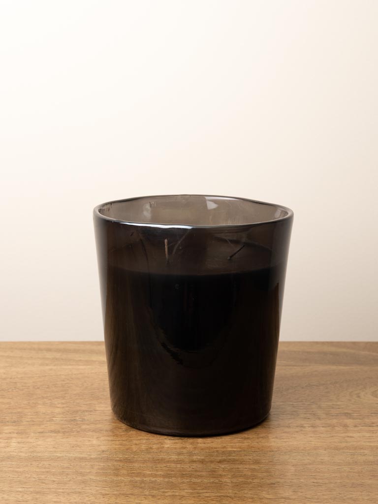 Black glass candle Etna - 3