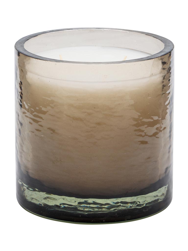 Large candle smoked glass - 2