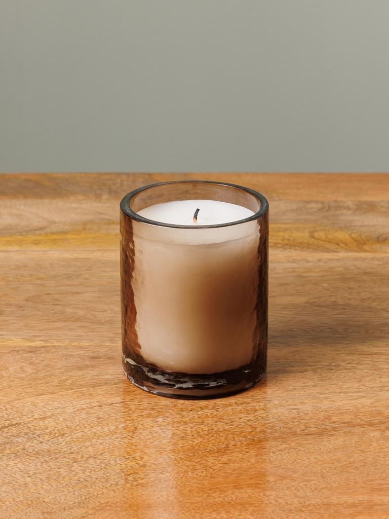 Small candle smoked glass - 1