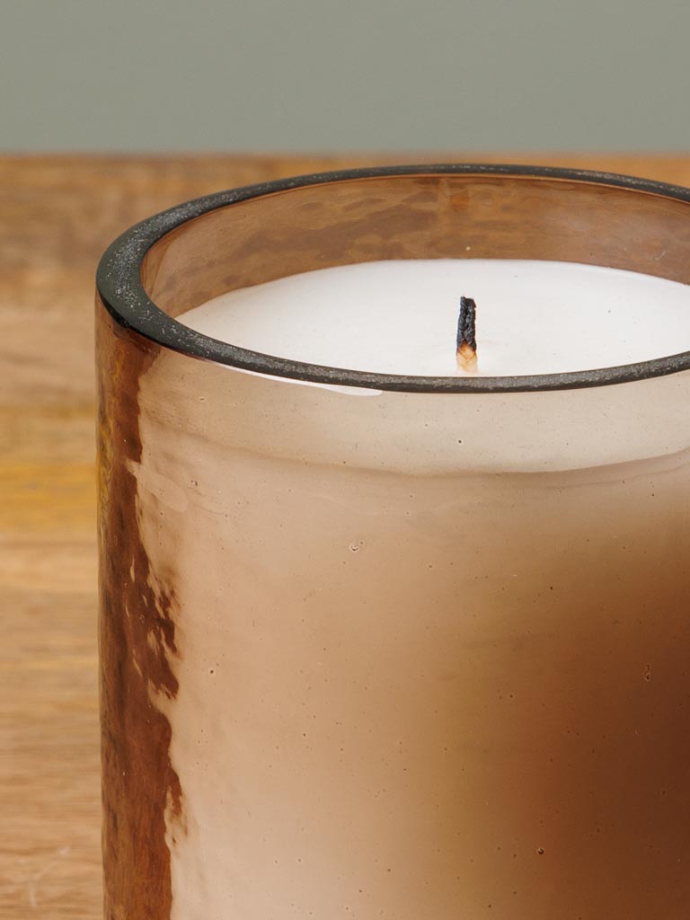 Small candle smoked glass - 4