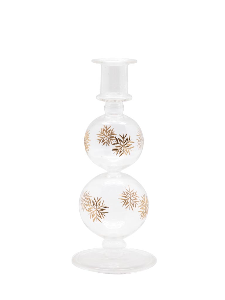 Snow white candlestick gold finish - 2
