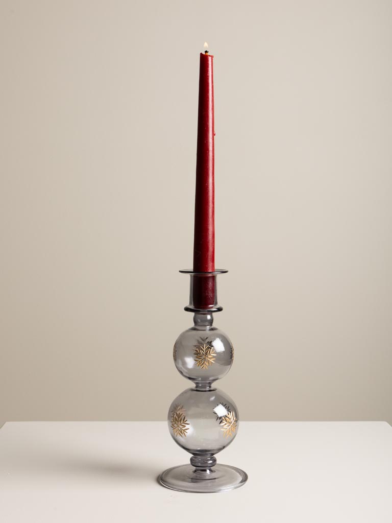 Snow blue candlestick gold finish - 1