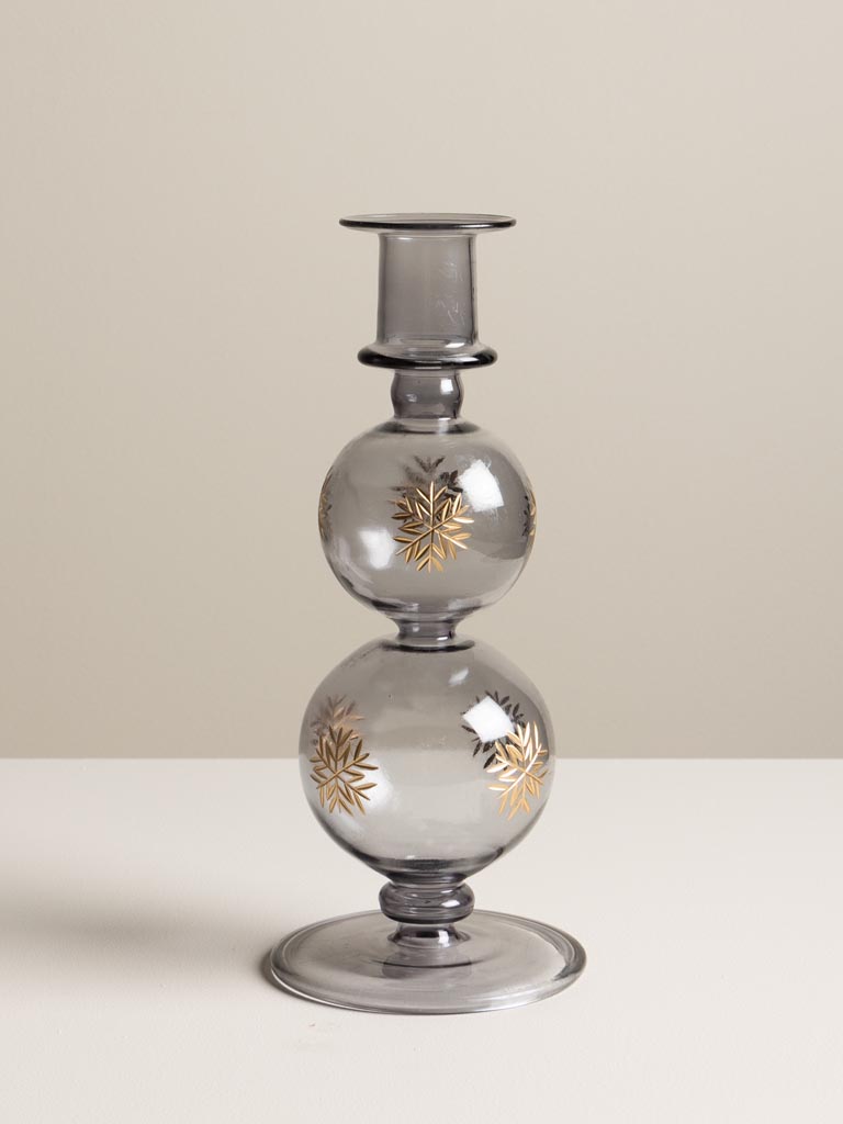 Snow blue candlestick gold finish - 3