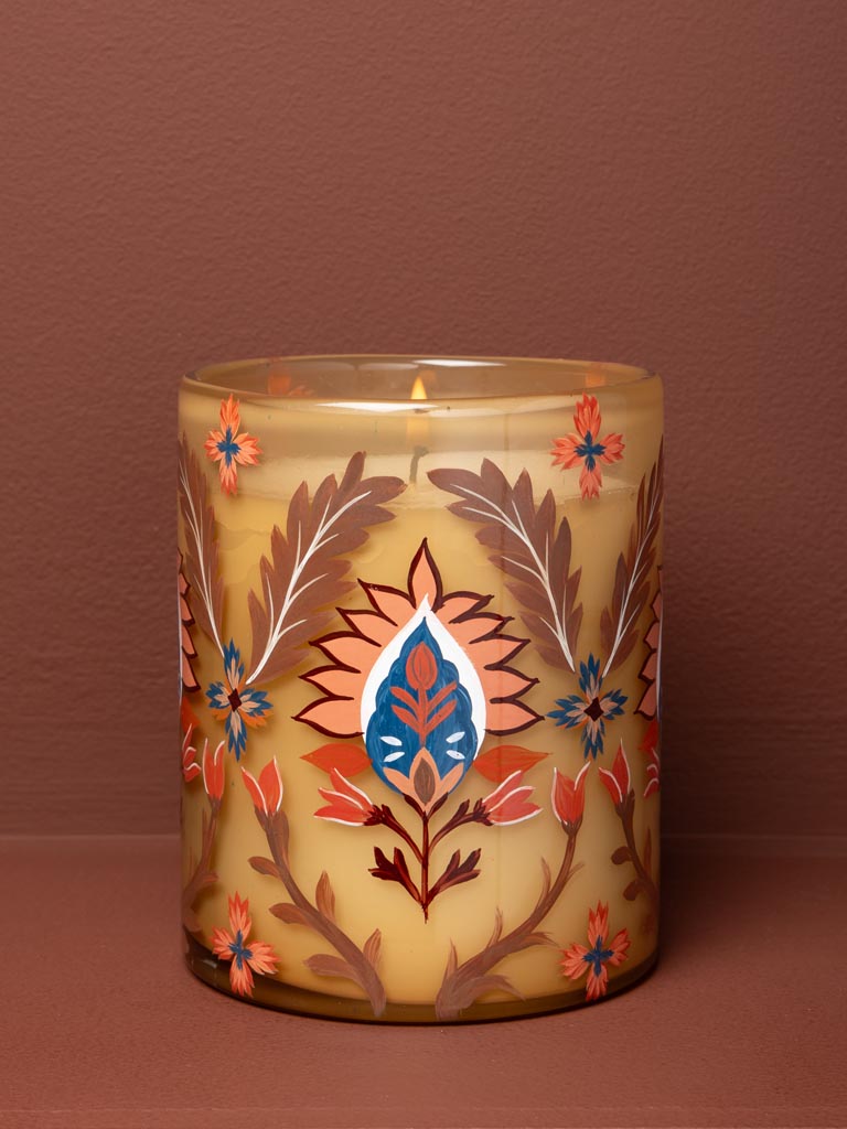 Amber handpainted candle Gretel - 1