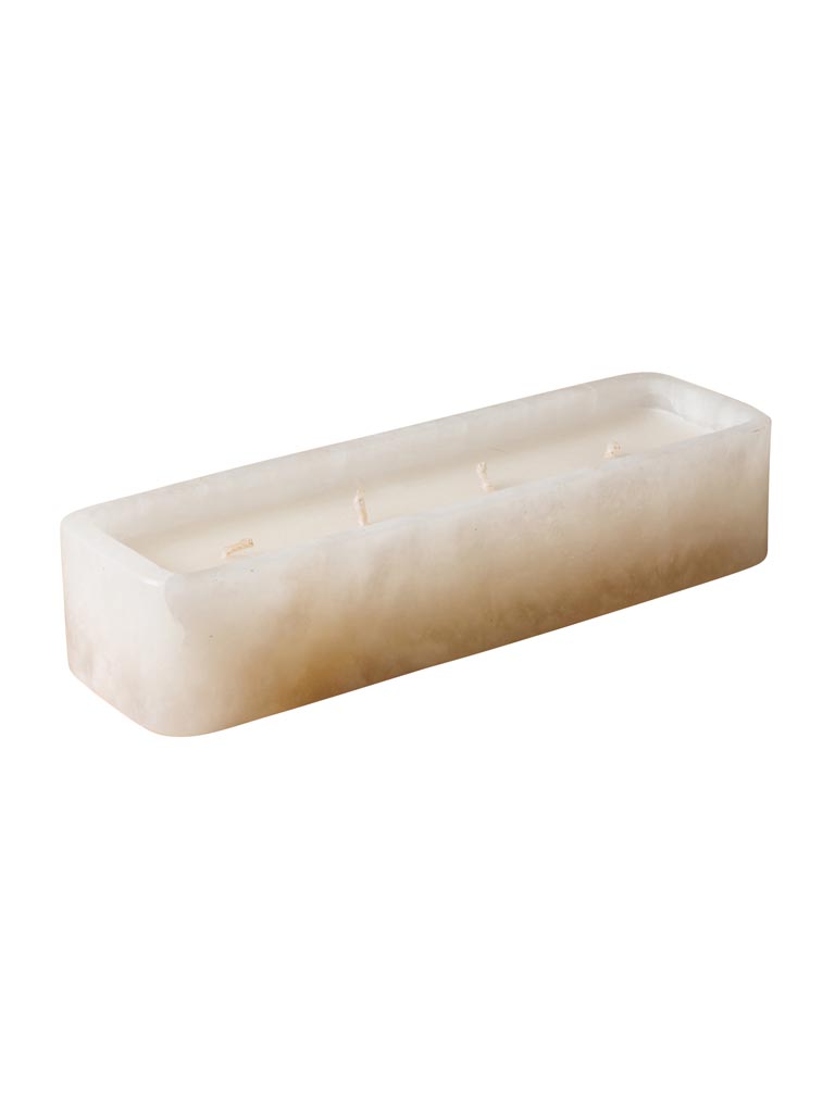 White marble candle Eden - 2