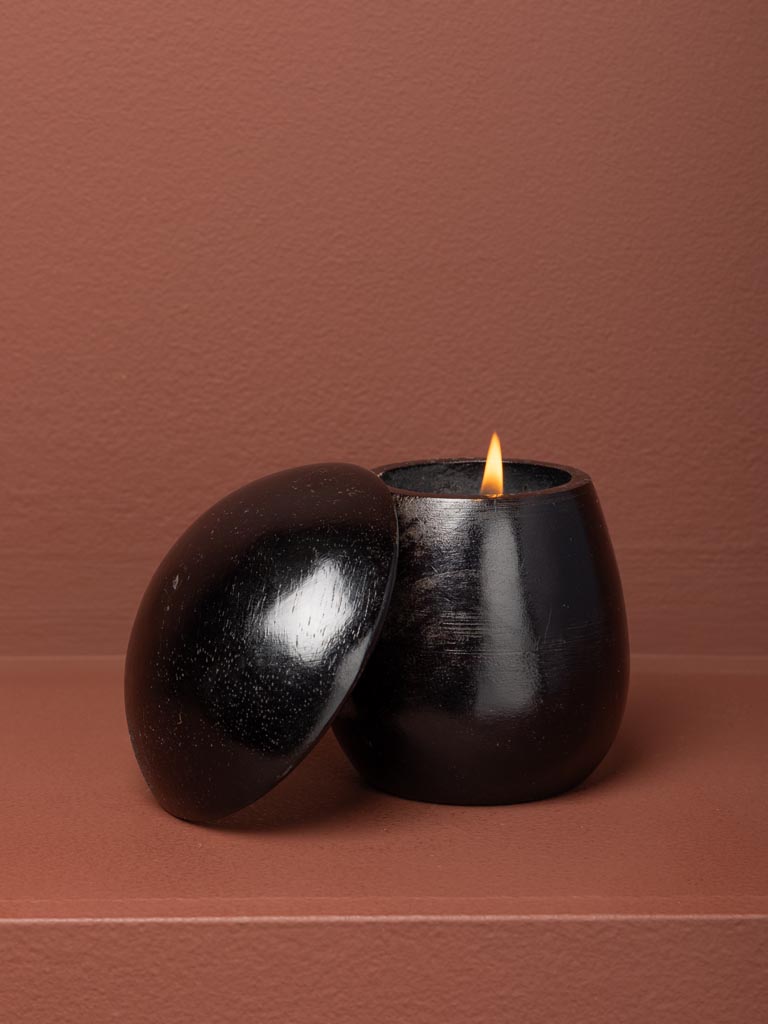 Small wooden mushroom candle - 4