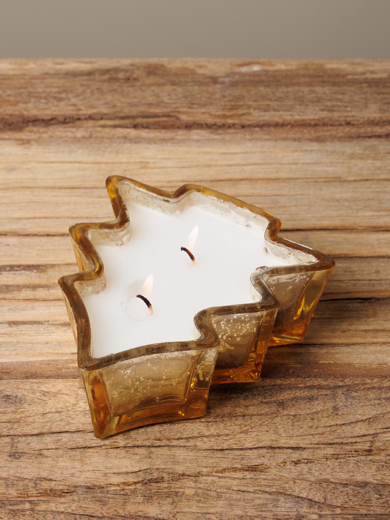 Bougie en verre Sapin de Noël - 4
