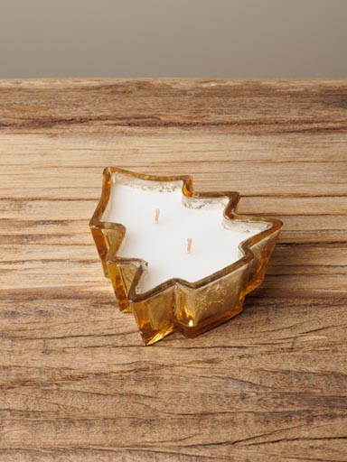 Bougie en verre Sapin de Noël