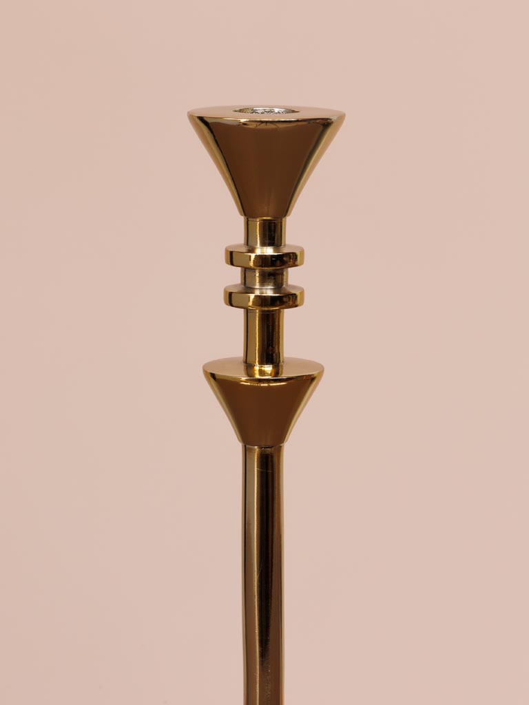 Large golden candlestick Aztèque - 4