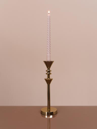 Large golden candlestick Aztèque