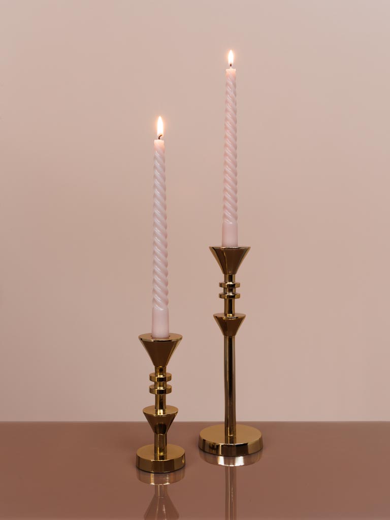 Small golden candlestick Aztèque - 3