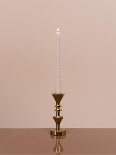 Small golden candlestick Aztèque