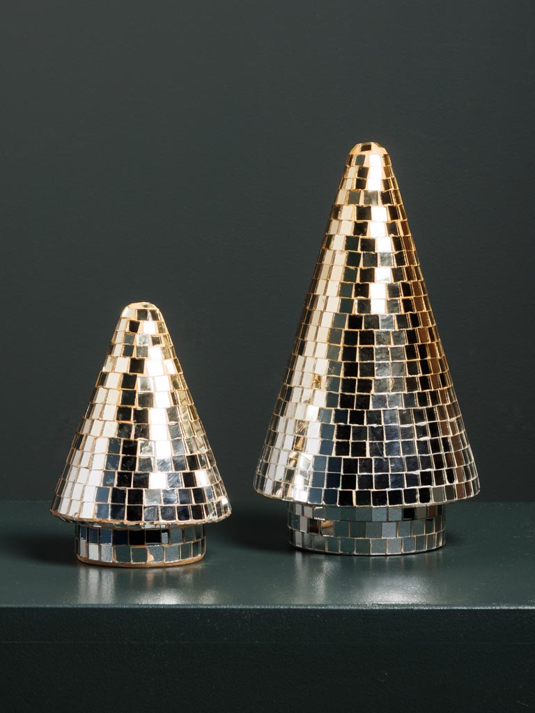 Large golden Xmas tree Disco - 4