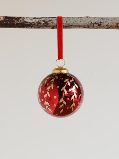 Medium Xmas ball Florale