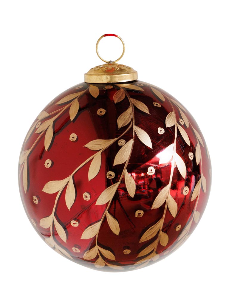 Floral Xmas ball large - 2
