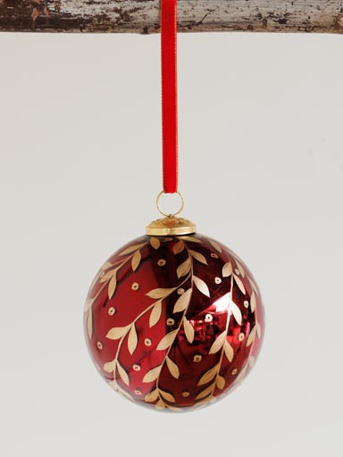 Floral Xmas ball large