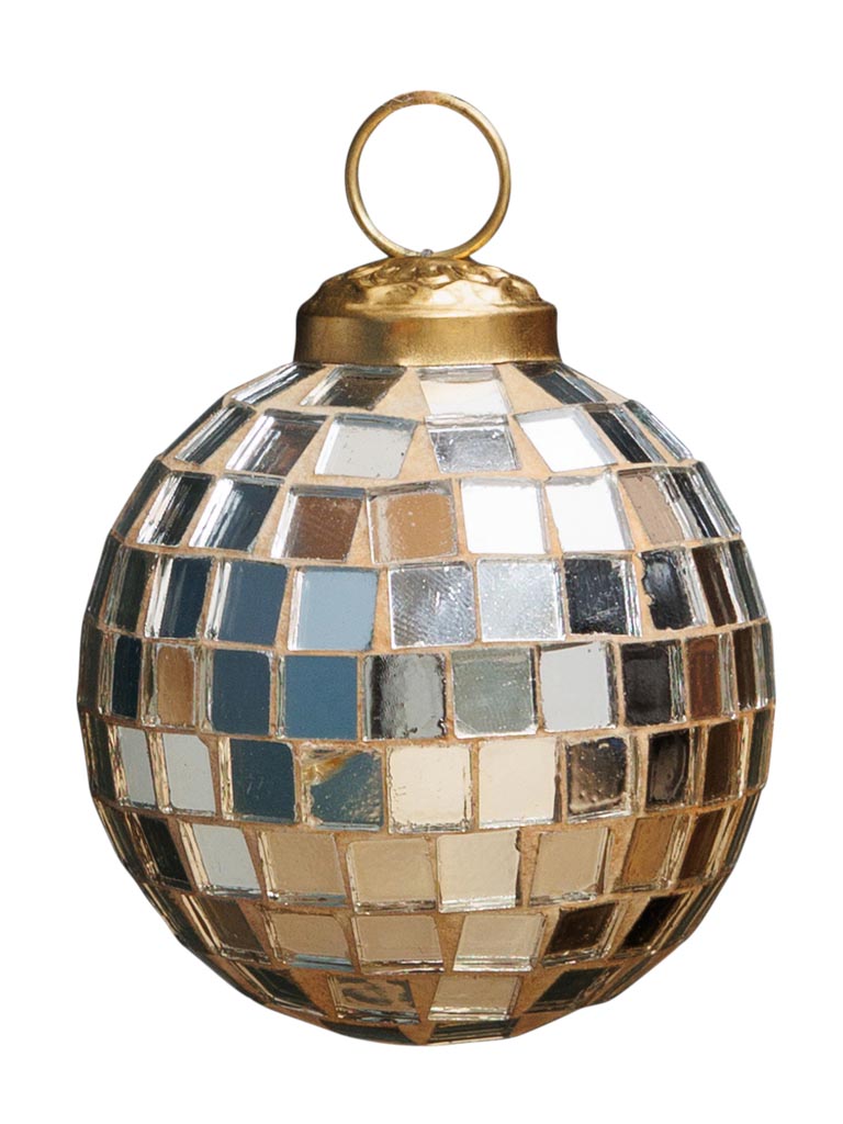 Small Golden Xmas ball Disco - 2