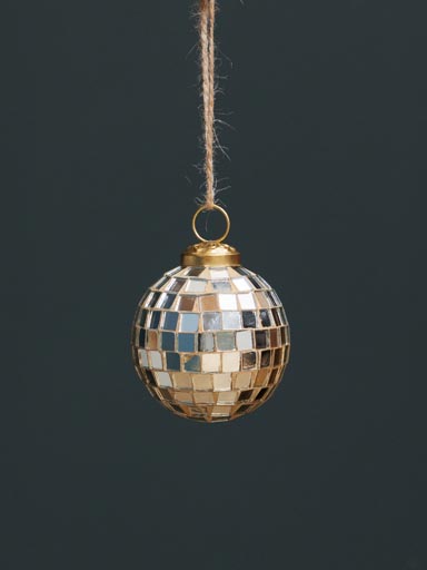 Small Golden Xmas ball Disco