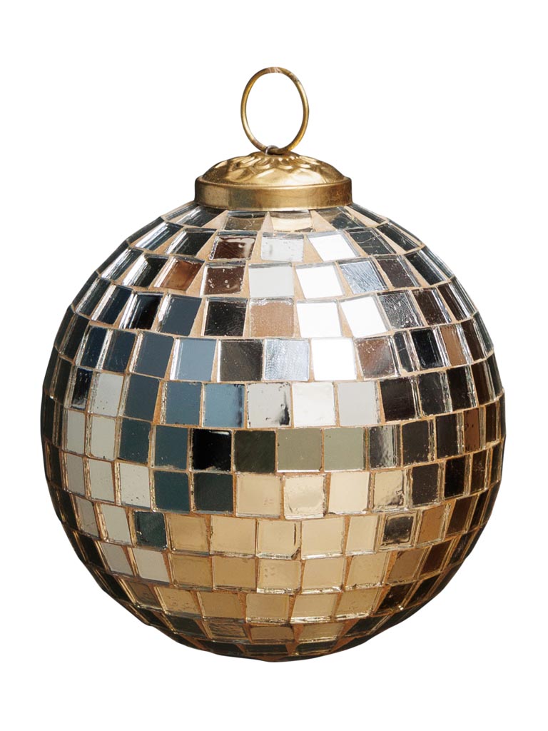 Large Golden Xmas ball Disco - 2
