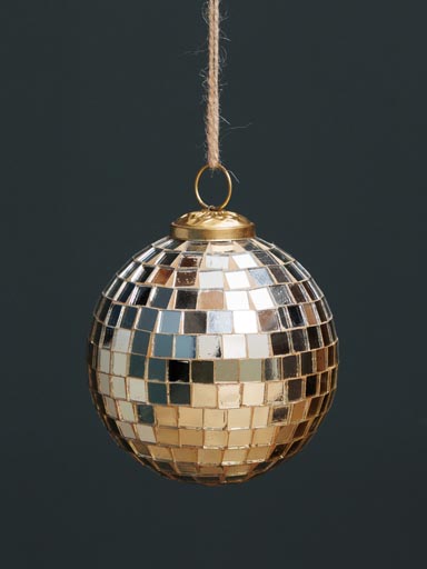Large Golden Xmas ball Disco
