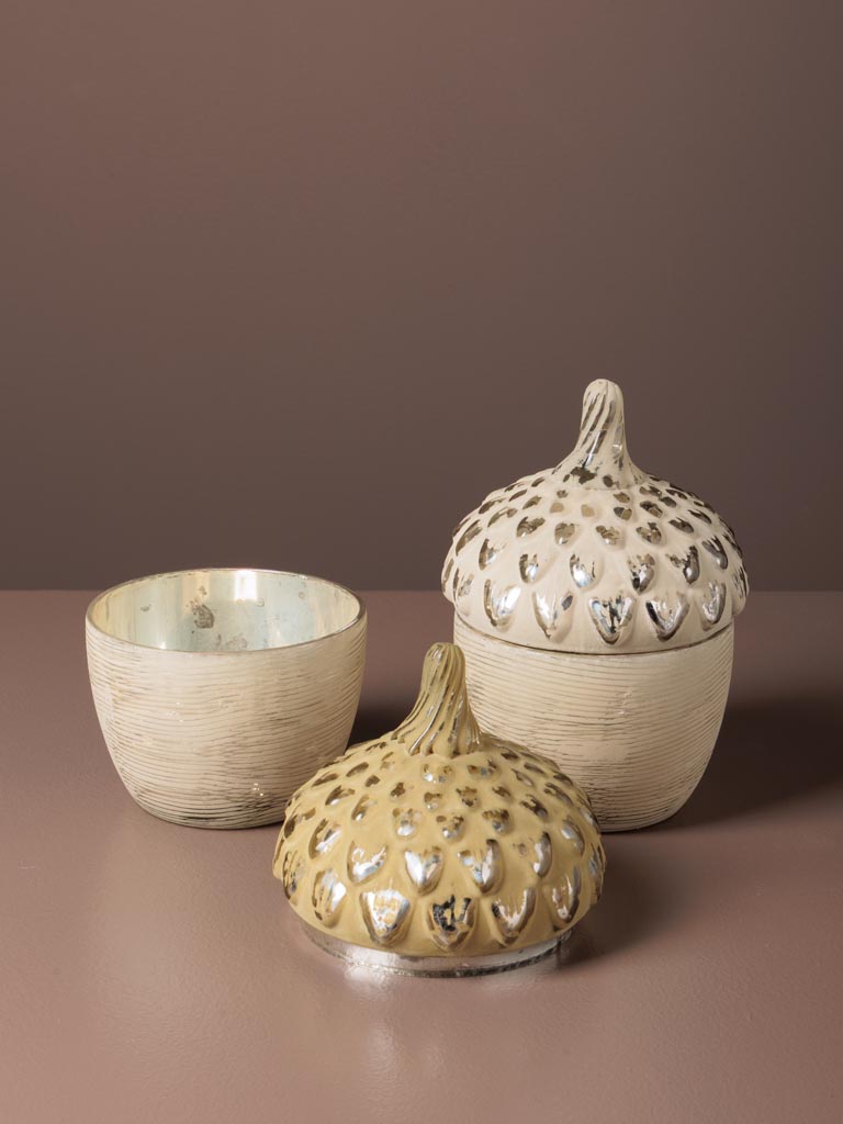 S/2 silver acorn boxes - 5