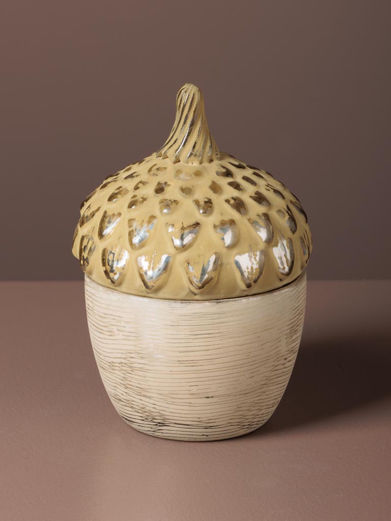S/2 silver acorn boxes - 6