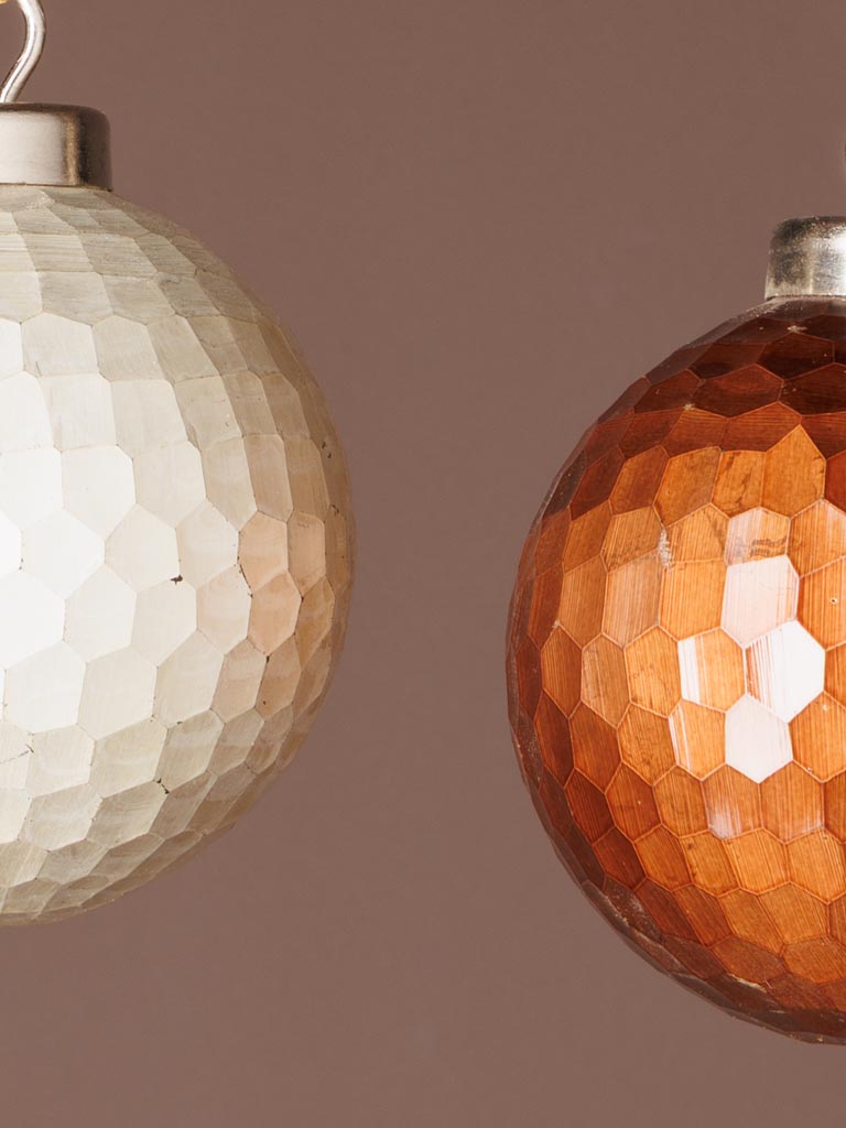 S/2 hammered xmas balls - 3