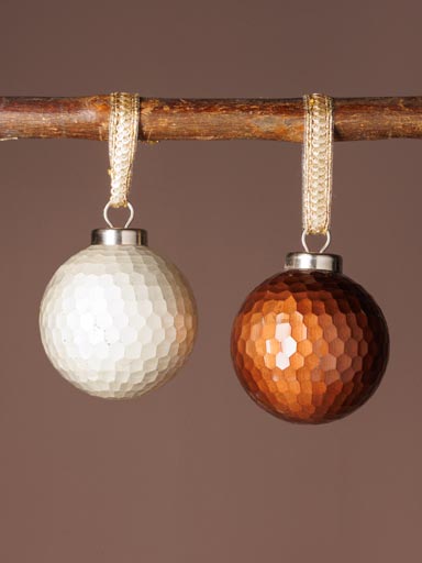 S/2 hammered xmas balls