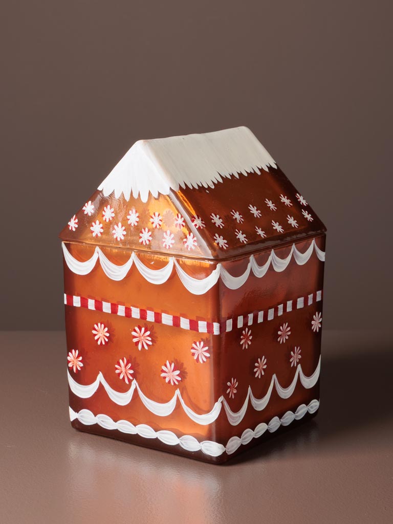 S/2 glass boxes gingerbread houses - 5