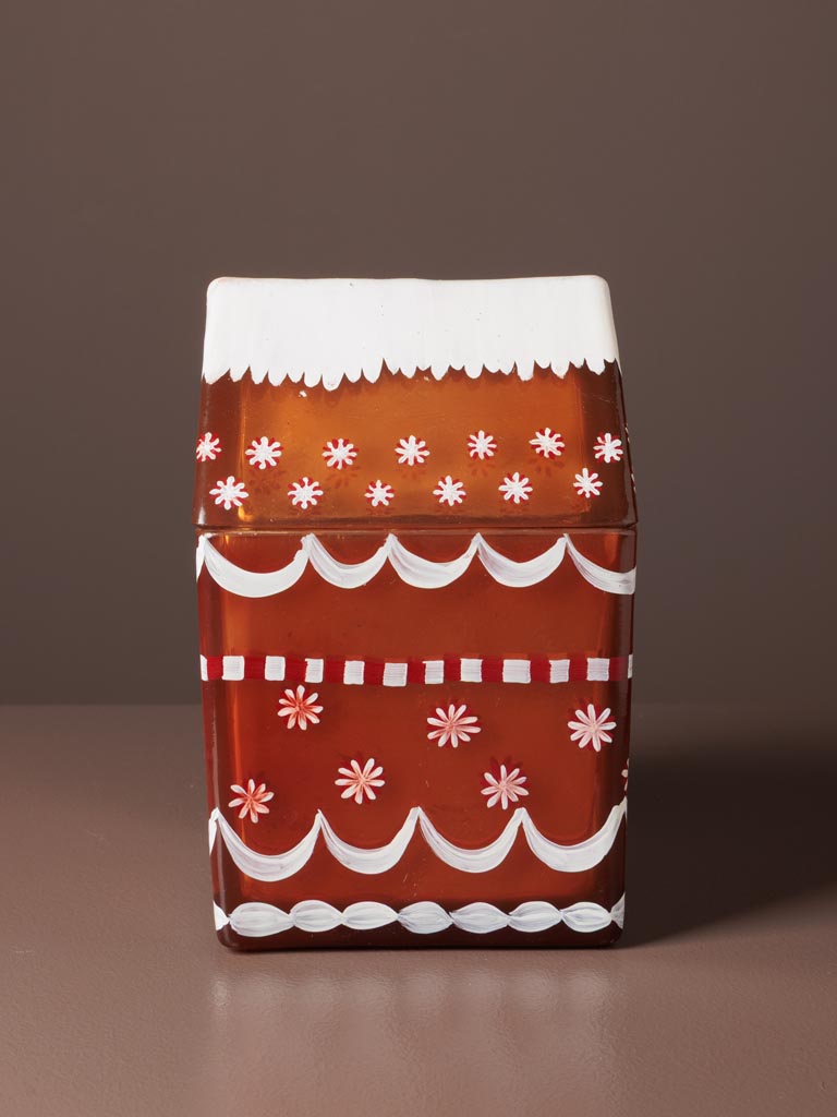 S/2 glass boxes gingerbread houses - 7