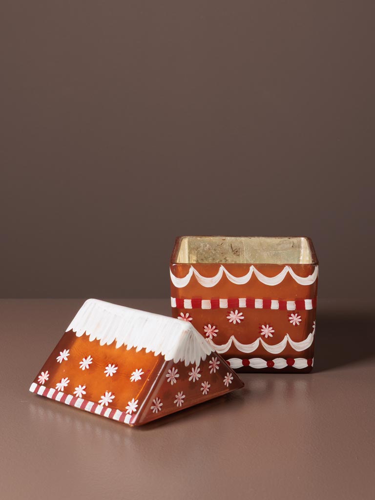 S/2 glass boxes gingerbread houses - 9