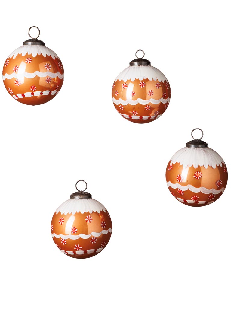 S/4 xmas balls Gingerbread - 2