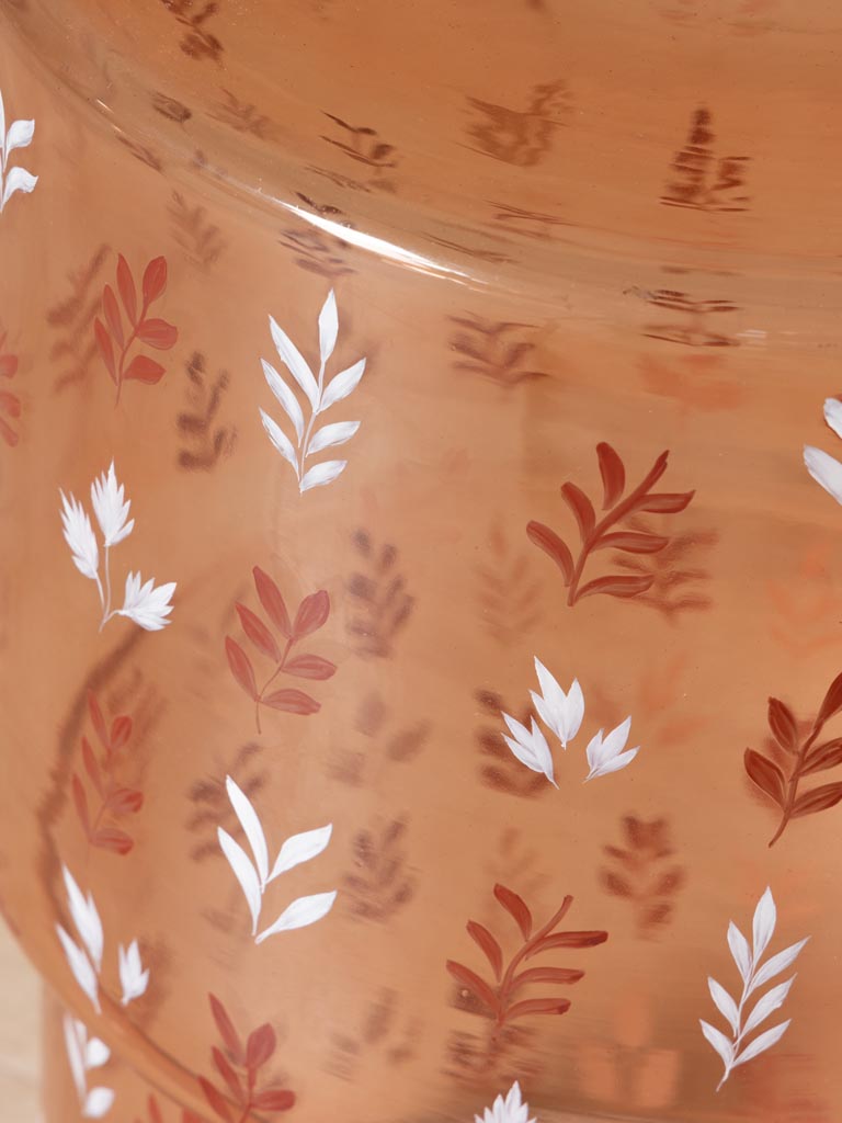 Table d'appoint ambre peinte à la main Automne - 3