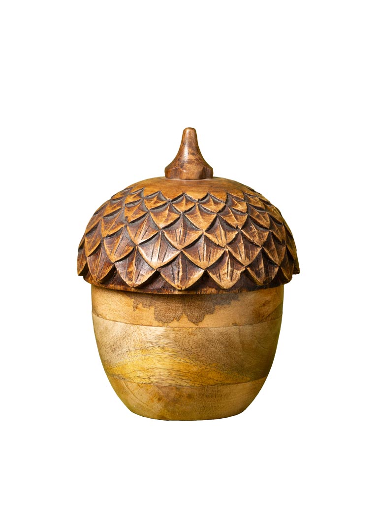 Bougie gland en bois Tonka - 2